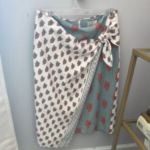 Maeve Floral Wrap Skirt